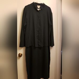 Travel Smith - 2 piece Dress with Jacket set - Green - size 2X